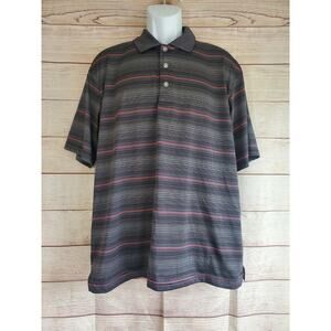 Grand Slam PERFORMANCE Shirt Mens XL BLACK/RED Polo Classic-fit EUC